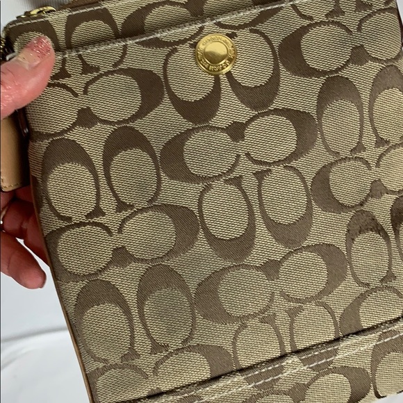Coach Signature Canvas Small Crossbody Bag - Picture 10 of 13